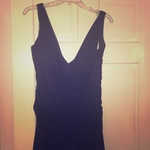 Navy blue bridesmaids dress